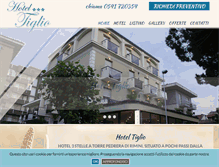 Tablet Screenshot of hoteltiglio.com